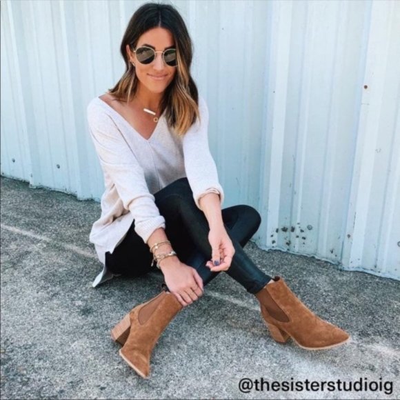 Steve Madden Addy Cognac Suede Bootie - Size 11 - Picture 9 of 9